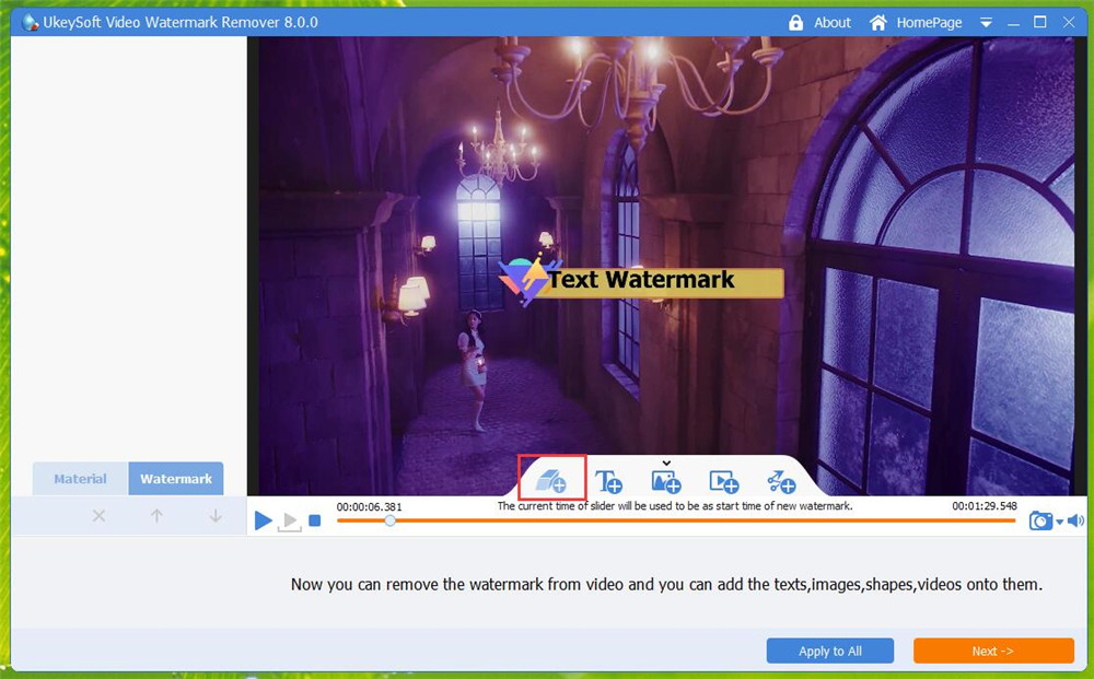 UkeySoft Video Watermark Remover screenshot