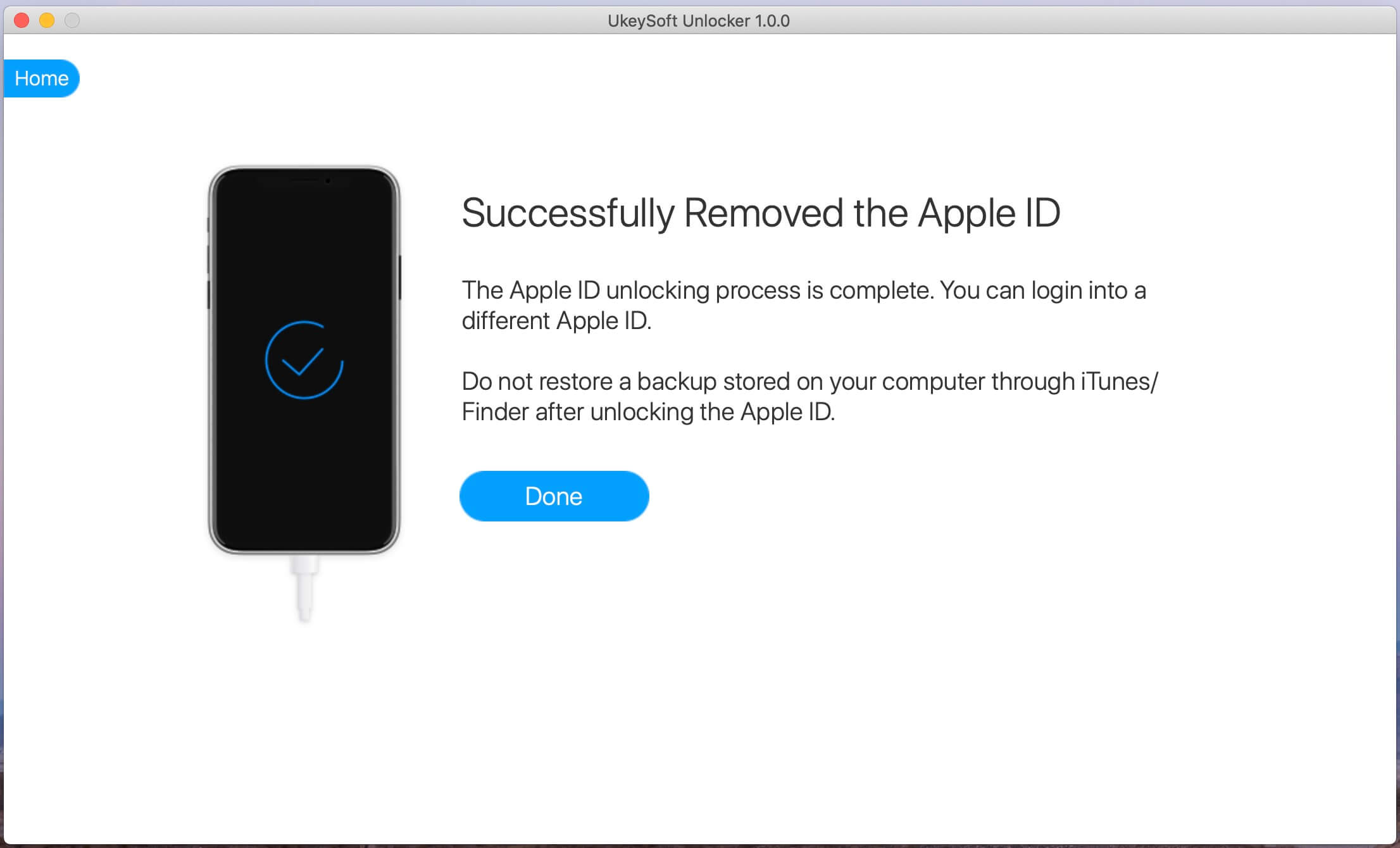 apple id removed