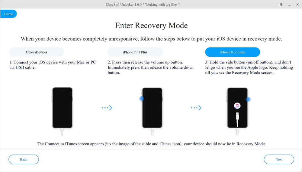 iphone 8 recovery mode buttons