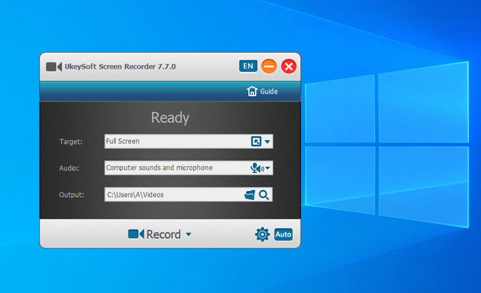 Launch UkeySoft Screen Recorder