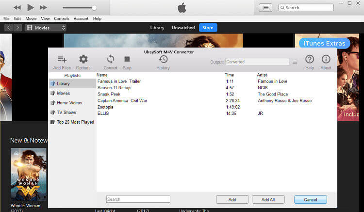 Add iTunes Movies