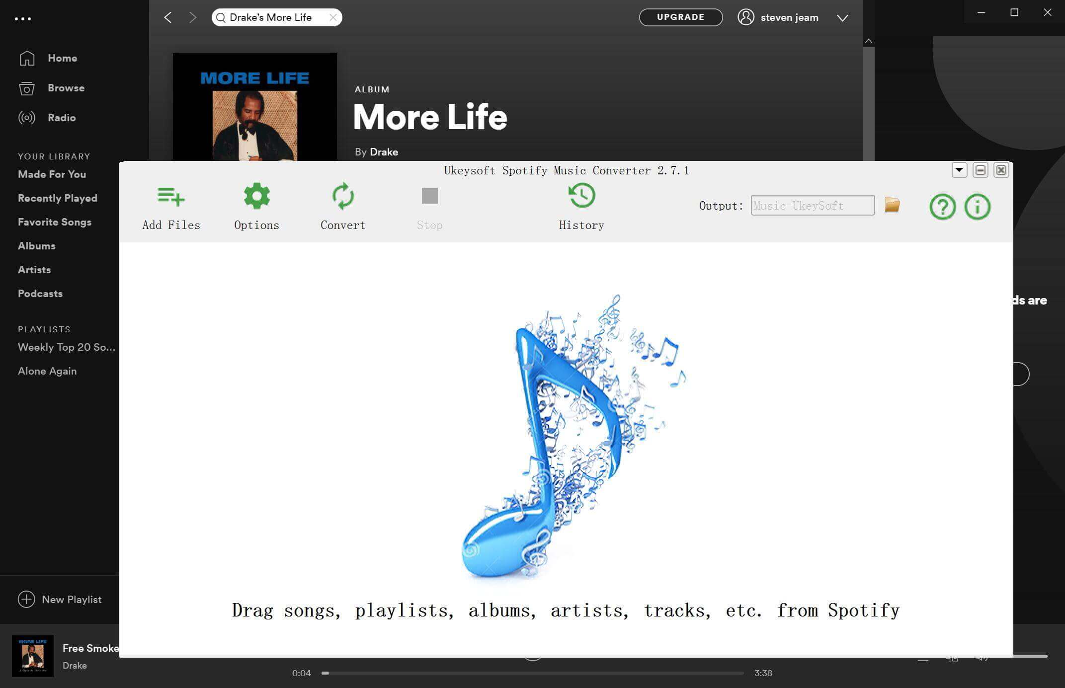 ドレイクのmore Life Mp3 Spotifyからダウンロード Ukeysoft