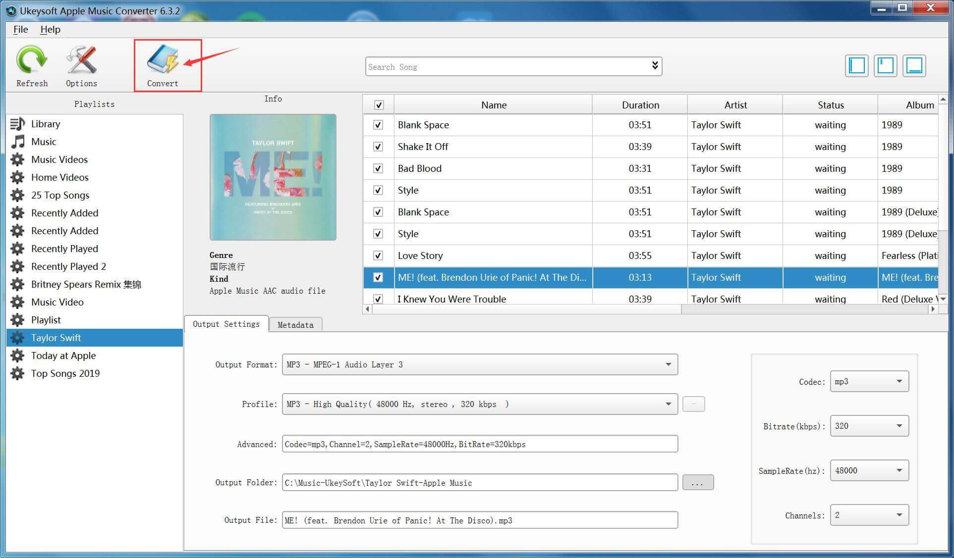 Convert Apple Music Song to MP3