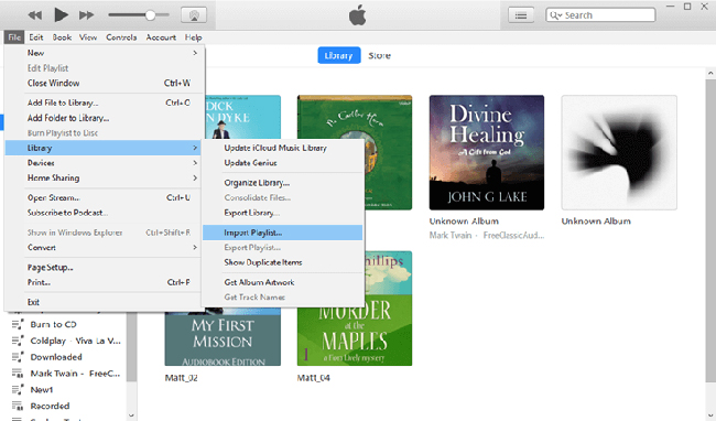 sync audiobooks to itunes library