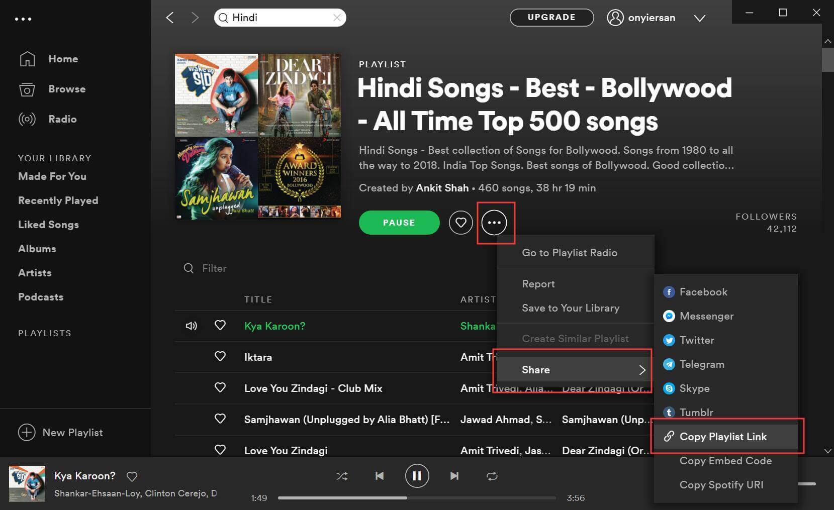hindi songs playlist spotify