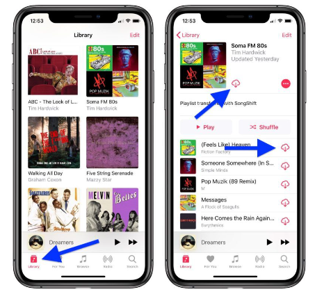 download apple music playlist on iphone