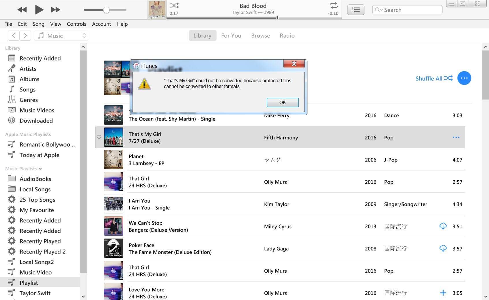 how to convert an aac file to mp3 on itunes 2016