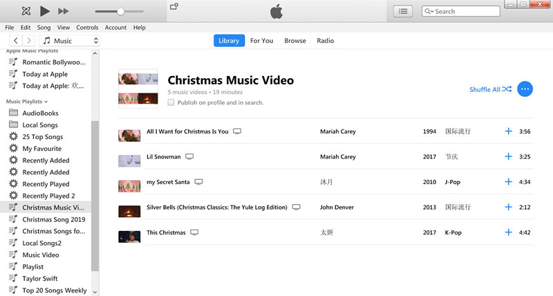 download music video to iTunes library