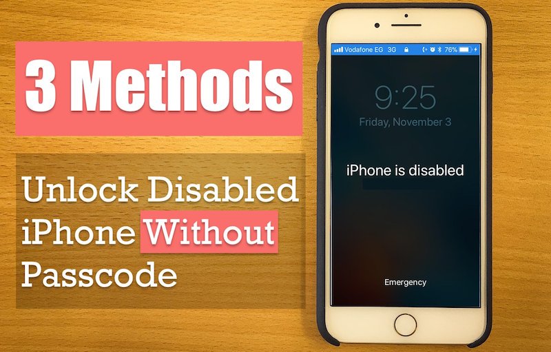 how do you unlock an iphone that is disabled