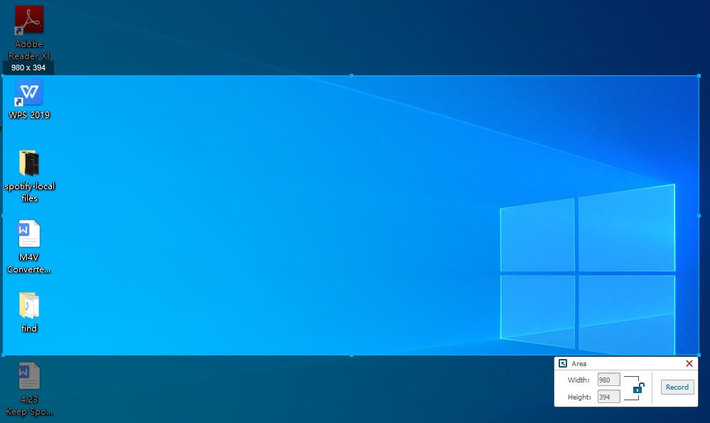 Record screen on Windows 10