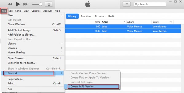 ios convert aac file to mp3