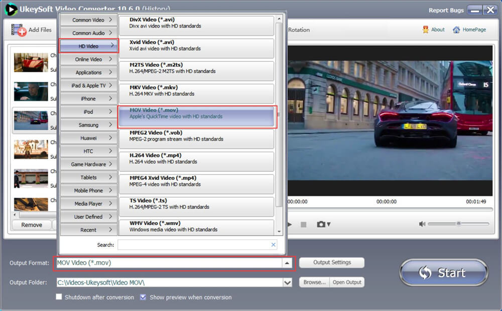 convert video to quicktime format