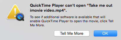quicktime cannot open mp4 videos