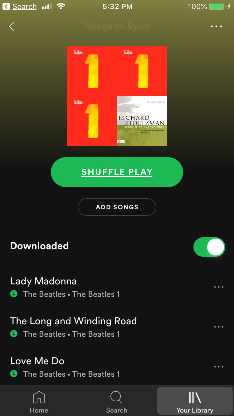 add local music to spotify mobile app