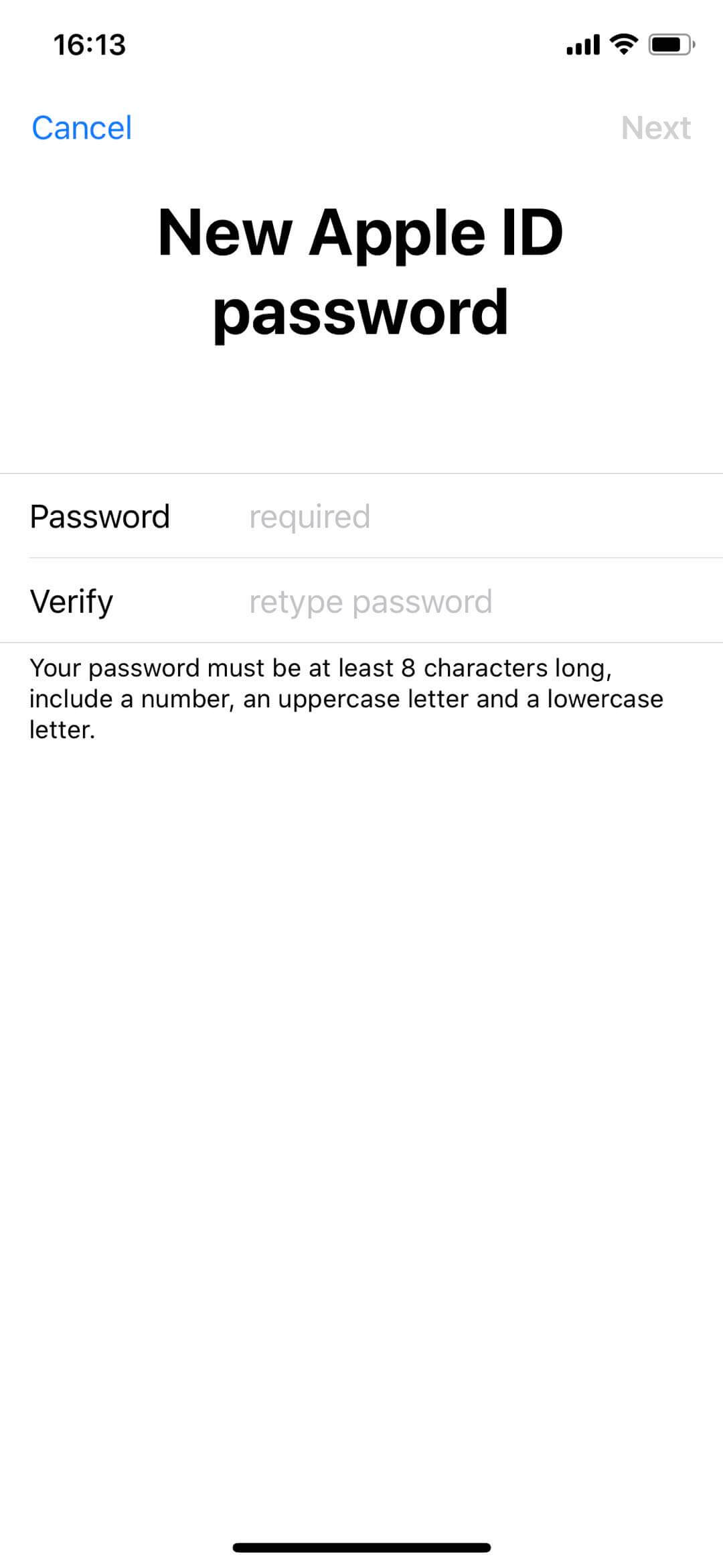 đặt lại mật khẩu id apple