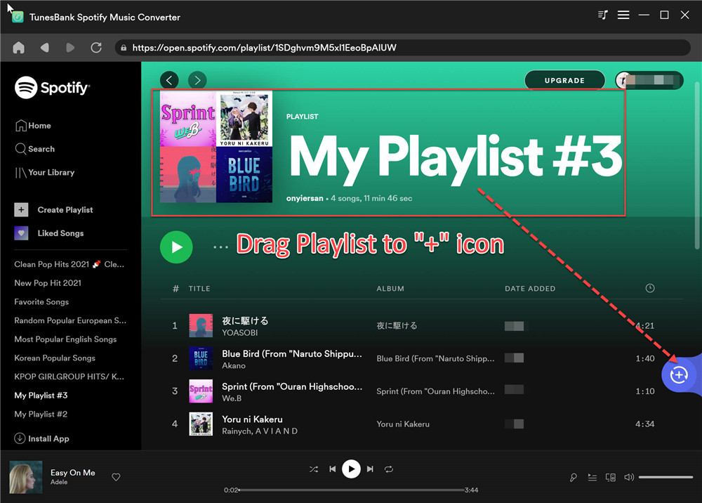 add Spotify playlist