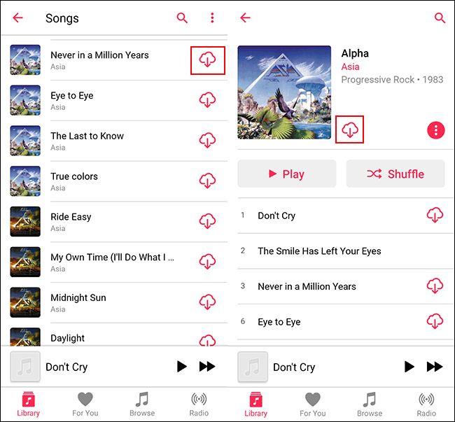 download apple music songs on android