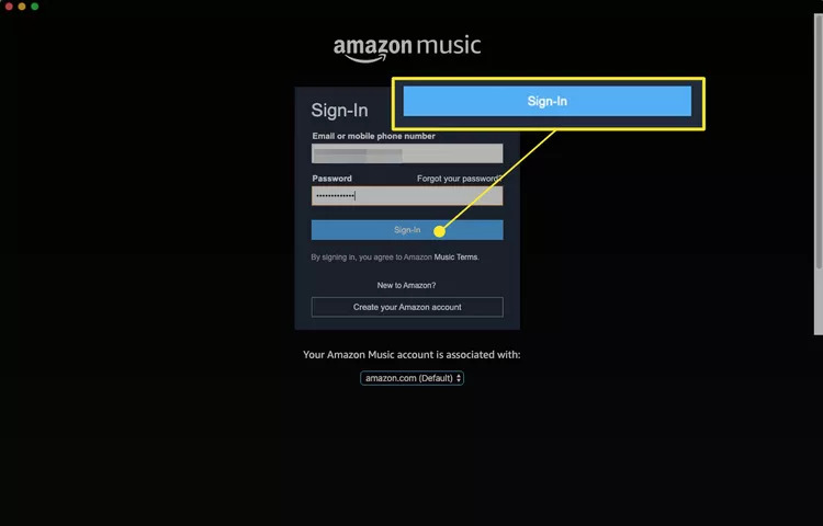 sign in Amazon account