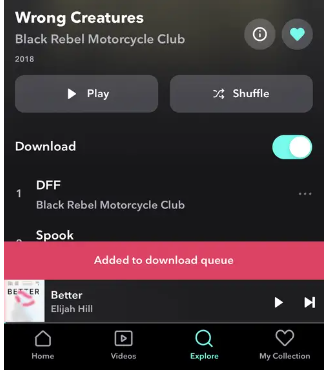 download tidal playlist on phone