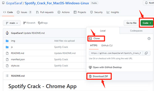 download Spotify crack chrome app