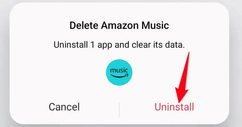 uninstall Amazon Music on Android