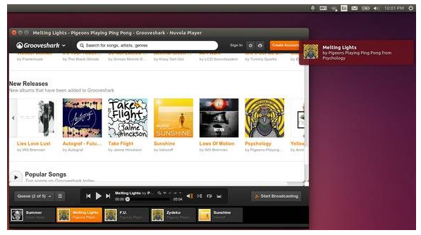 play Amazon Music on Linux via Nuvola