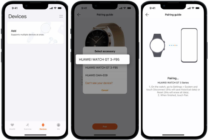 pair Huawei watch to iPhone