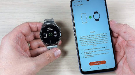 scan Huawei watch on Huawei phone