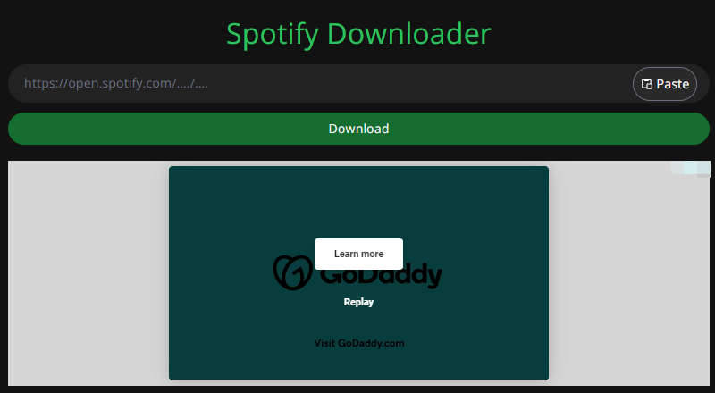 SpotifyDown interface