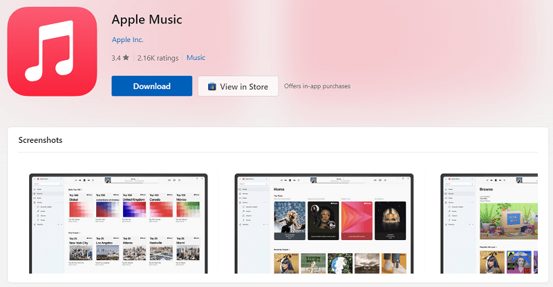 install apple music on windows