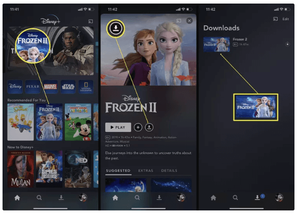 download disney+ movies and tv shows