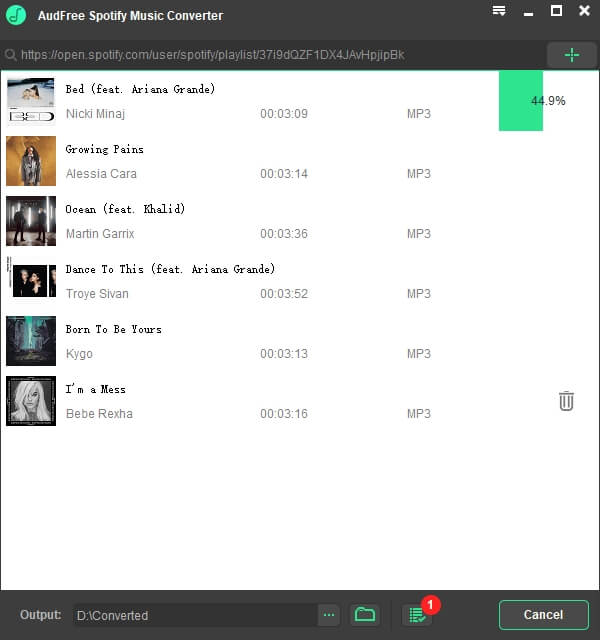 audfree convert spotify to mp3