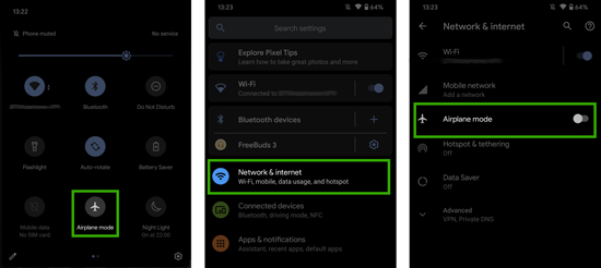 airplane mode android