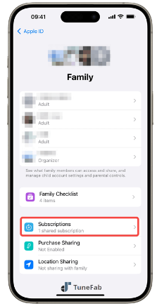 apple music family subscription