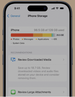 iphone storage