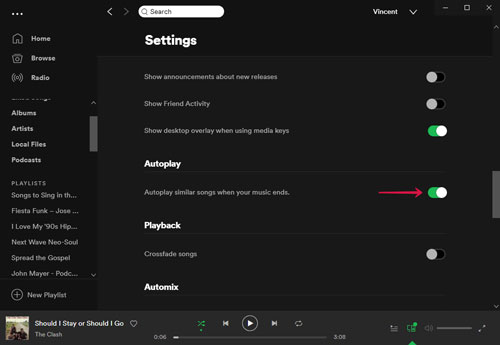 spotify autoplay on computer