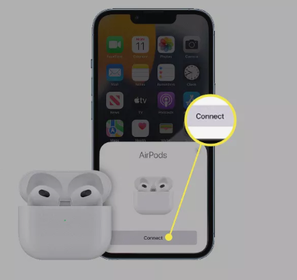 connect AirPods to iPhone